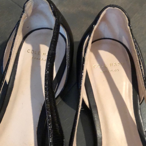 Cole Haan Black flats with cut out detail! - Picture 3 of 3